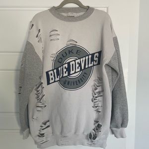 Oversized Vintage Inspired Devils Crewneck Sweatshirt